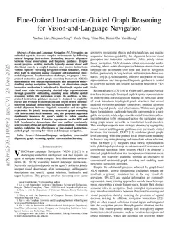 Fine-Grained Instruction-Guided Graph Reasoning for Vision-and-Language Navigation
