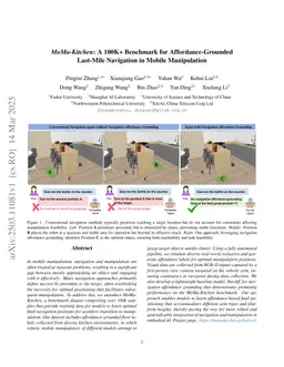 MoMa-Kitchen: A 100K+ Benchmark for Affordance-Grounded Last-Mile Navigation in Mobile Manipulation