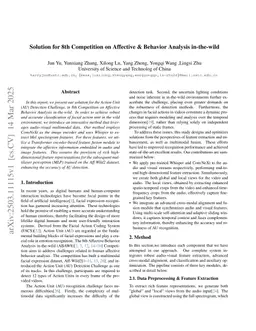 Solution for 8th Competition on Affective & Behavior Analysis in-the-wild