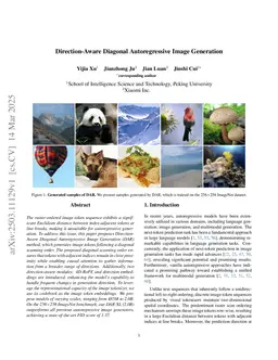 Direction-Aware Diagonal Autoregressive Image Generation