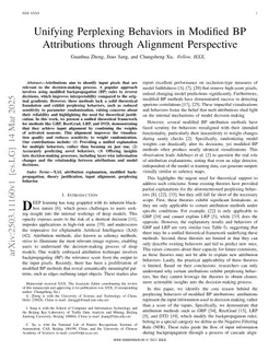 Unifying Perplexing Behaviors in Modified BP Attributions through Alignment Perspective