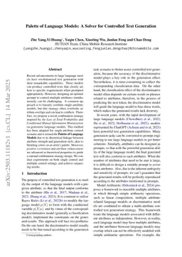 Palette of Language Models: A Solver for Controlled Text Generation