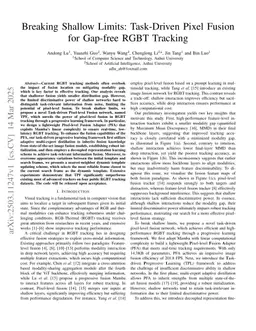 Breaking Shallow Limits: Task-Driven Pixel Fusion for Gap-free RGBT Tracking