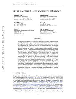 Spherical Tree-Sliced Wasserstein Distance