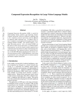 Compound Expression Recognition via Large Vision-Language Models