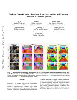EgoSplat: Open-Vocabulary Egocentric Scene Understanding with Language Embedded 3D Gaussian Splatting