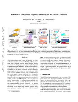 EMoTive: Event-guided Trajectory Modeling for 3D Motion Estimation