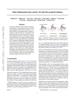 Make Optimization Once and for All with Fine-grained Guidance