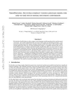 SmolDocling: An ultra-compact vision-language model for end-to-end multi-modal document conversion