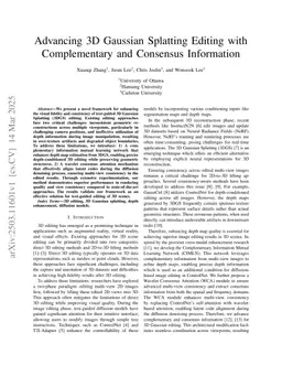 Advancing 3D Gaussian Splatting Editing with Complementary and Consensus Information