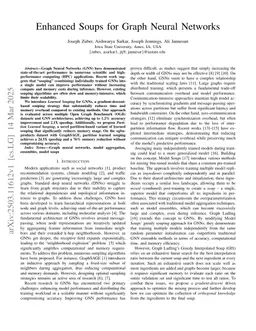 Enhanced Soups for Graph Neural Networks