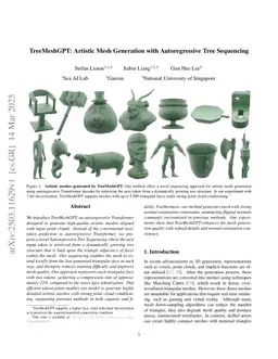 TreeMeshGPT: Artistic Mesh Generation with Autoregressive Tree Sequencing