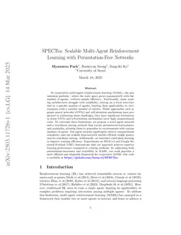 SPECTra: Scalable Multi-Agent Reinforcement Learning with Permutation-Free Networks