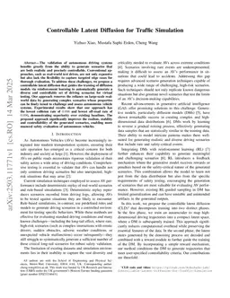 Controllable Latent Diffusion for Traffic Simulation