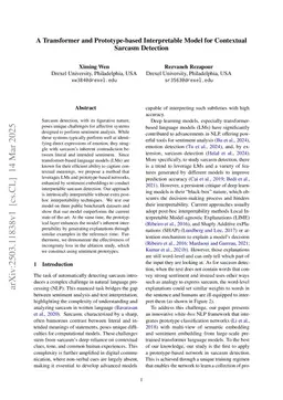 A Transformer and Prototype-based Interpretable Model for Contextual Sarcasm Detection