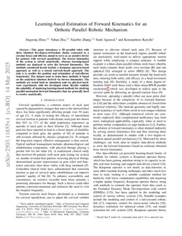 Learning-based Estimation of Forward Kinematics for an Orthotic Parallel Robotic Mechanism