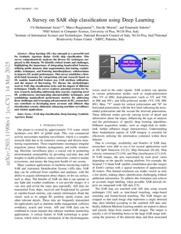 A Survey on SAR ship classification using Deep Learning