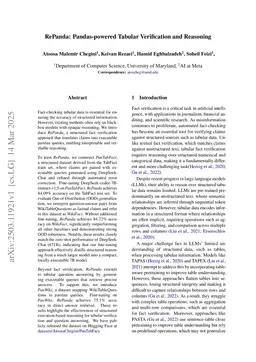 RePanda: Pandas-powered Tabular Verification and Reasoning