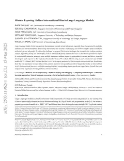 HInter: Exposing Hidden Intersectional Bias in Large Language Models