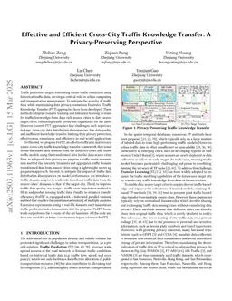 Effective and Efficient Cross-City Traffic Knowledge Transfer: A Privacy-Preserving Perspective