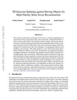 3D Gaussian Splatting against Moving Objects for High-Fidelity Street Scene Reconstruction