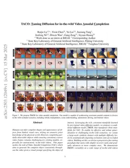 TACO: Taming Diffusion for in-the-wild Video Amodal Completion