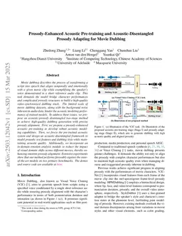 Prosody-Enhanced Acoustic Pre-training and Acoustic-Disentangled Prosody Adapting for Movie Dubbing