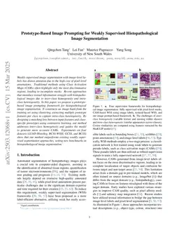 Prototype-Based Image Prompting for Weakly Supervised Histopathological Image Segmentation