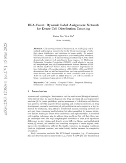 DLA-Count: Dynamic Label Assignment Network for Dense Cell Distribution Counting