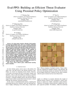 Eval-PPO: Building an Efficient Threat Evaluator Using Proximal Policy Optimization