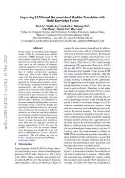 Improving LLM-based Document-level Machine Translation with Multi-Knowledge Fusion