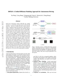 DiffAD: A Unified Diffusion Modeling Approach for Autonomous Driving