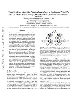 Action-Gradient Monte Carlo Tree Search for Non-Parametric Continuous (PO)MDPs