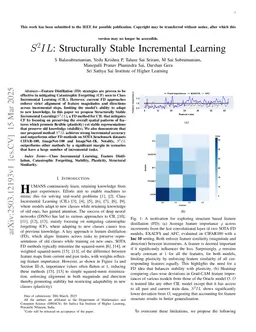 S2IL: Structurally Stable Incremental Learning