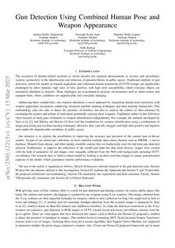 Gun Detection Using Combined Human Pose and Weapon Appearance