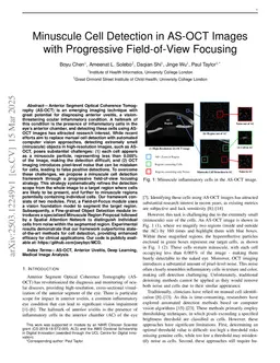 Minuscule Cell Detection in AS-OCT Images with Progressive Field-of-View Focusing