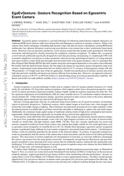 EgoEvGesture: Gesture Recognition Based on Egocentric Event Camera