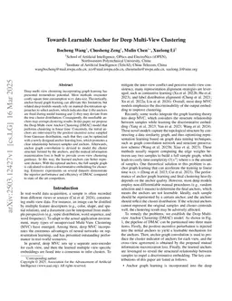 Towards Learnable Anchor for Deep Multi-View Clustering