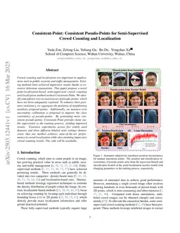 Consistent-Point: Consistent Pseudo-Points for Semi-Supervised Crowd Counting and Localization