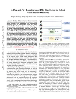 A Plug-and-Play Learning-based IMU Bias Factor for Robust Visual-Inertial Odometry
