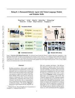 Being-0: A Humanoid Robotic Agent with Vision-Language Models and Modular Skills