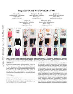 Progressive Limb-Aware Virtual Try-On