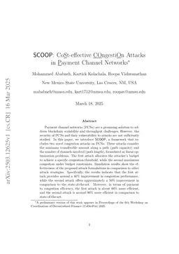 SCOOP: CoSt-effective COngestiOn Attacks in Payment Channel Networks