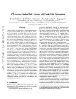 FW-Merging: Scaling Model Merging with Frank-Wolfe Optimization