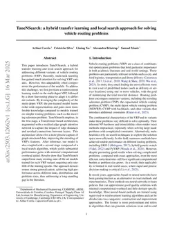 TuneNSearch: a hybrid transfer learning and local search approach for solving vehicle routing problems