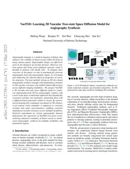 VasTSD: Learning 3D Vascular Tree-state Space Diffusion Model for Angiography Synthesis
