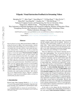 ViSpeak: Visual Instruction Feedback in Streaming Videos