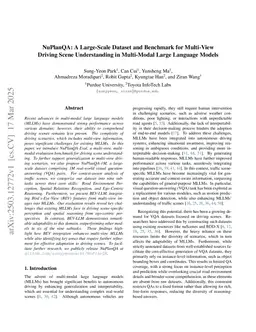 NuPlanQA: A Large-Scale Dataset and Benchmark for Multi-View Driving Scene Understanding in Multi-Modal Large Language Models