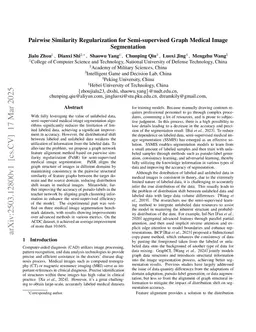 Pairwise Similarity Regularization for Semi-supervised Graph Medical Image Segmentation