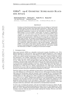 GSBA$^K$: $top$-$K$ Geometric Score-based Black-box Attack